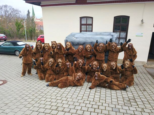 Ein Gruppenbild der Rammert-Bären Rottenburg e.V.